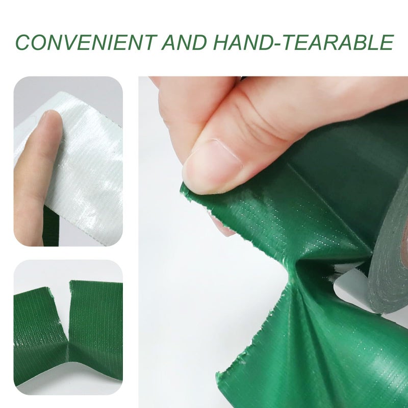 WELSTIK Professional Grade Dark Green Duct Tape, Waterproof Duct Cloth Fabric,Duct Tape for Photographers,Repairs, DIY, Crafts, Indoor Outdoor Use (2 Inch X 45 Yards, Green) - Image 4